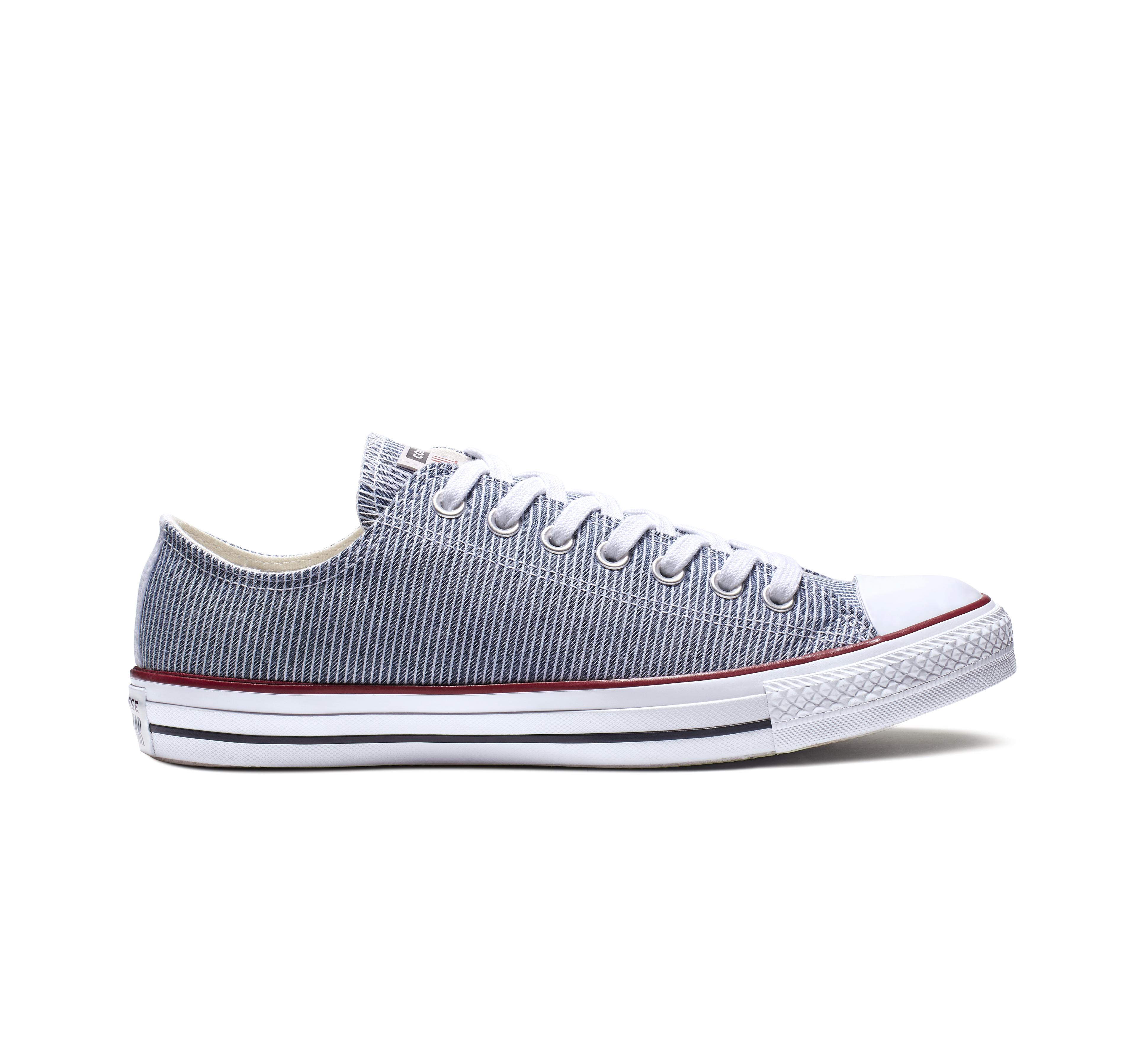 Converse Chuck Taylor All Star Stripes Low Top in Blue - Lyst