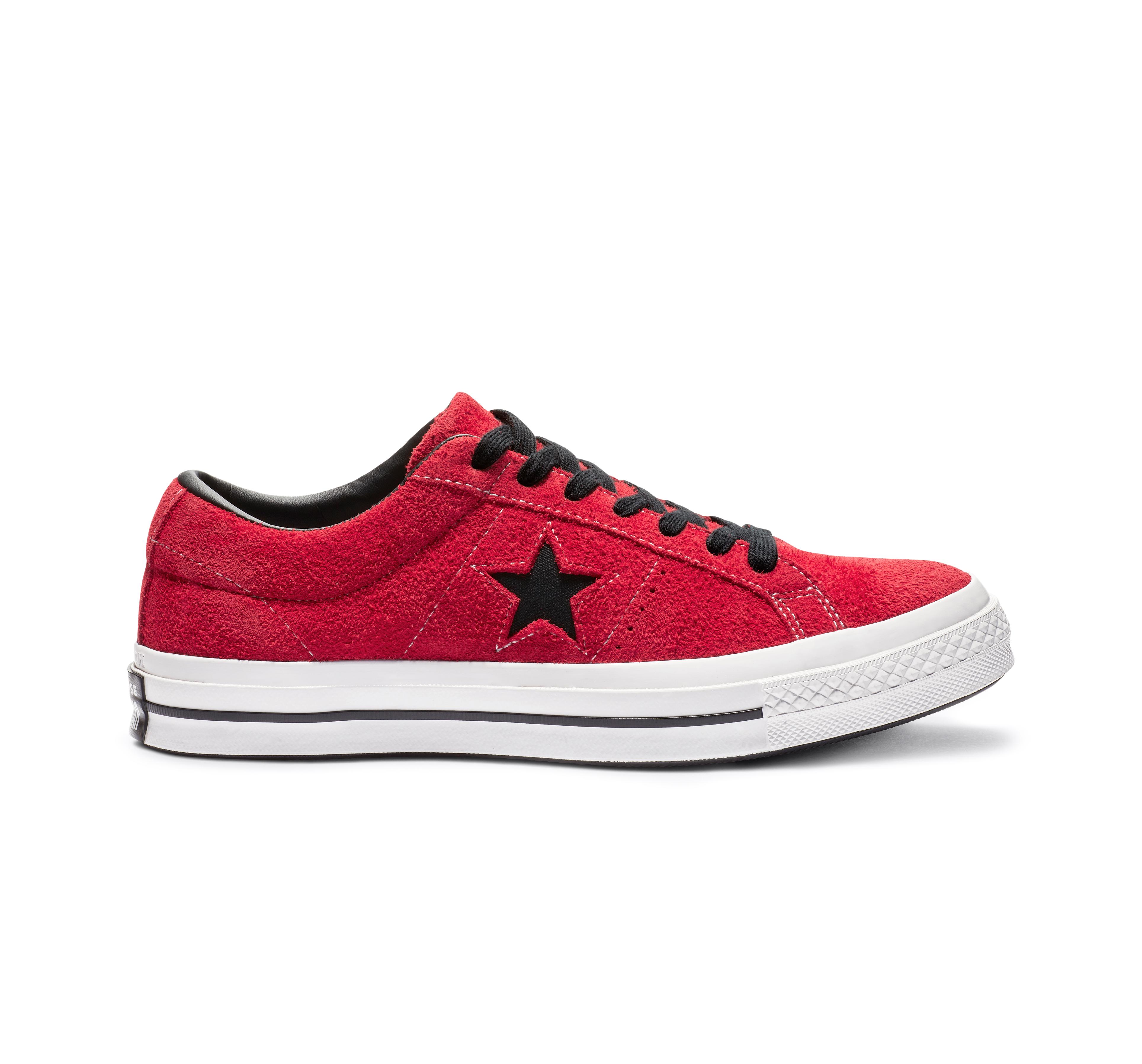 Converse One Star Dark Star Vintage Suede Low Top in Red for Men - Lyst