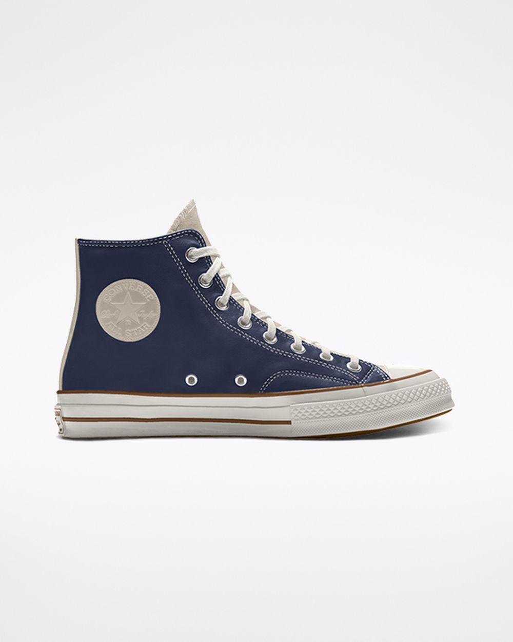 Converse Custom Chuck 70 Leather High Top in Blue for Men - Lyst