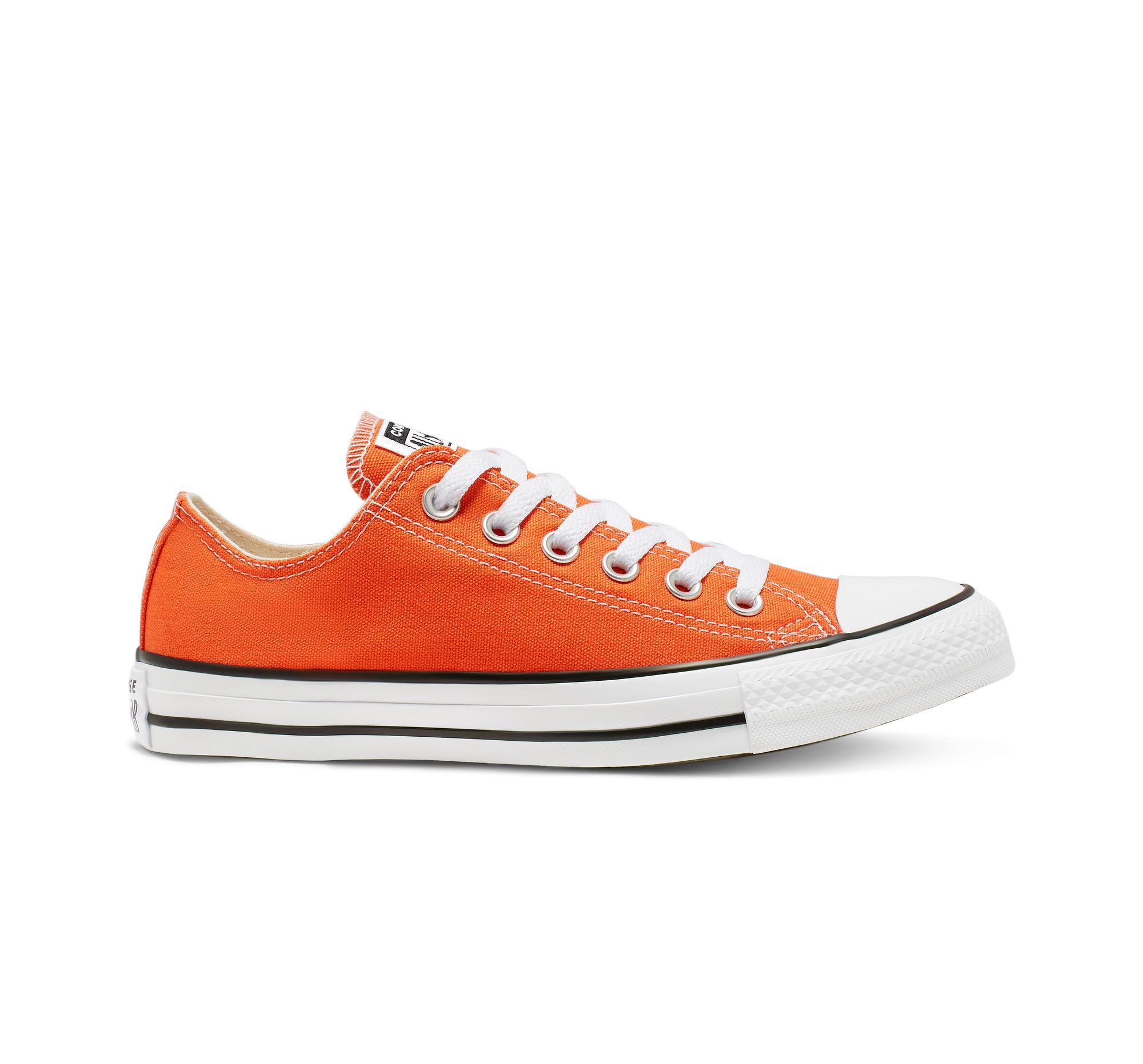 Converse Canvas Chuck Taylor All Star Seasonal Color Low Top in Orange