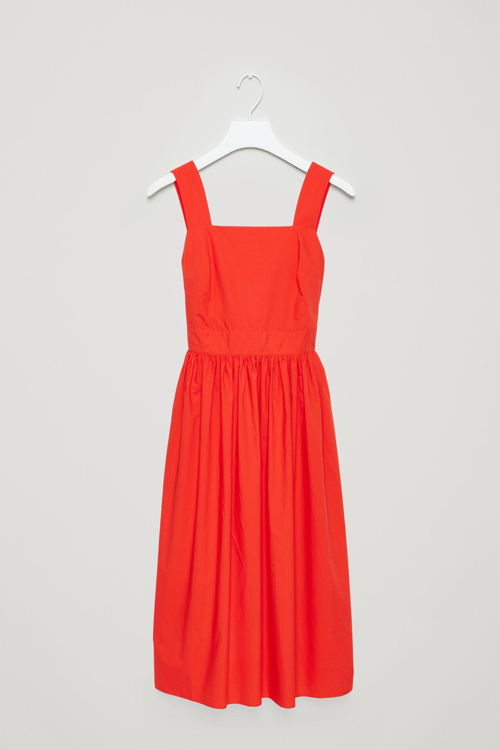Lyst Cos Shoulderstrap Dress in Red