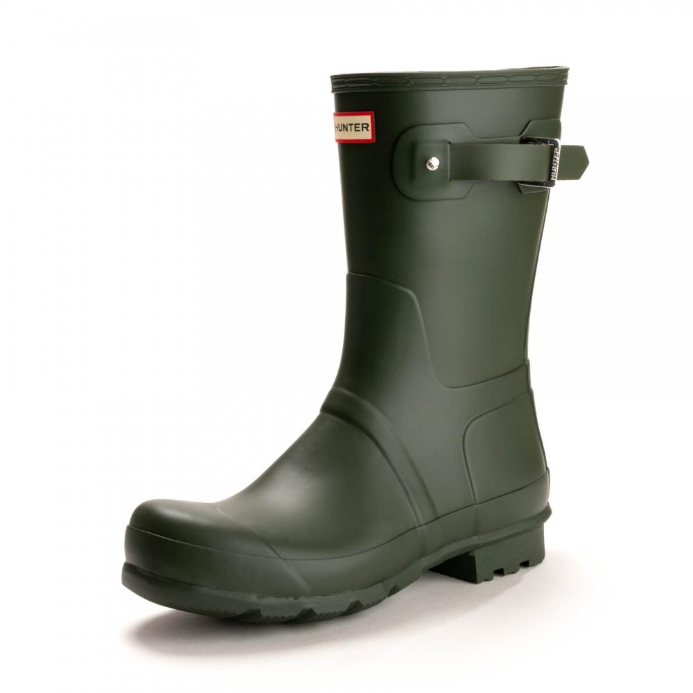 Lyst - Hunter Original Short Rain Boots (dark Slate) Men's Rain Boots ...