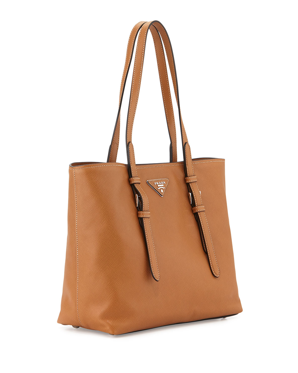 Lyst Prada Saffiano Soft Tote Bag In Brown Gallery