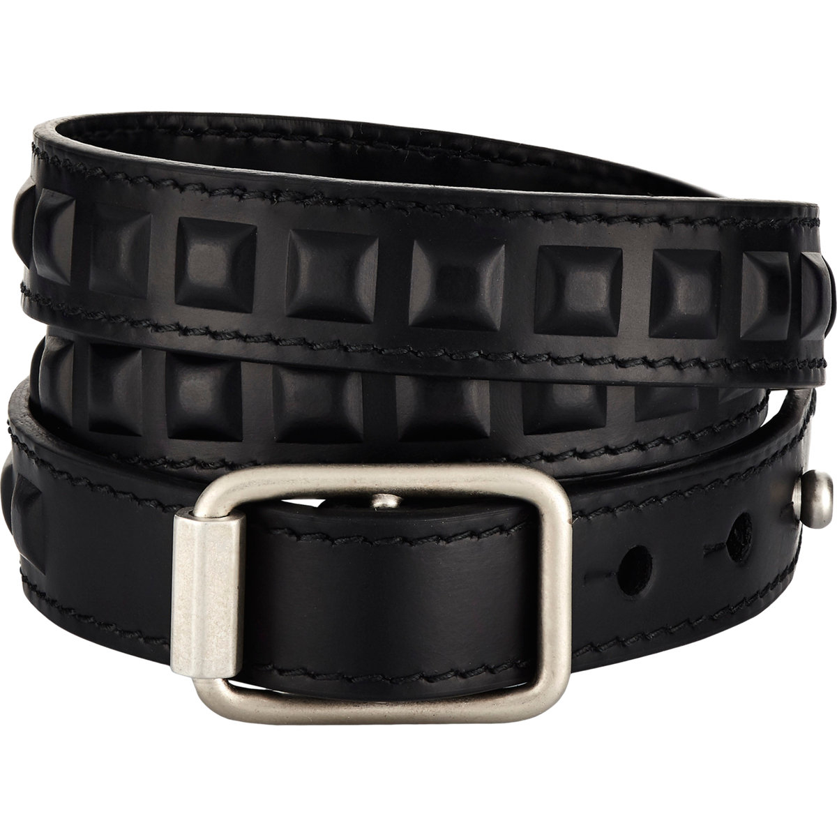 Embossed Grid Triple Wrap Bracelet Embossed Grid Triple Wrap Bracelet