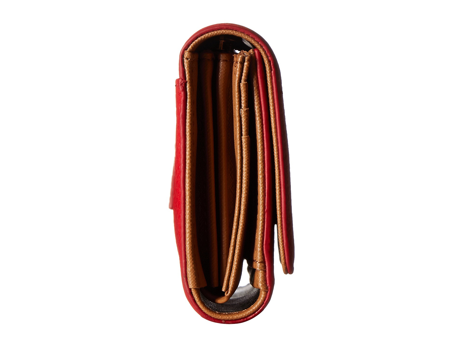 Fossil Sydney Flap Clutch in Red (Claret Red) | Lyst