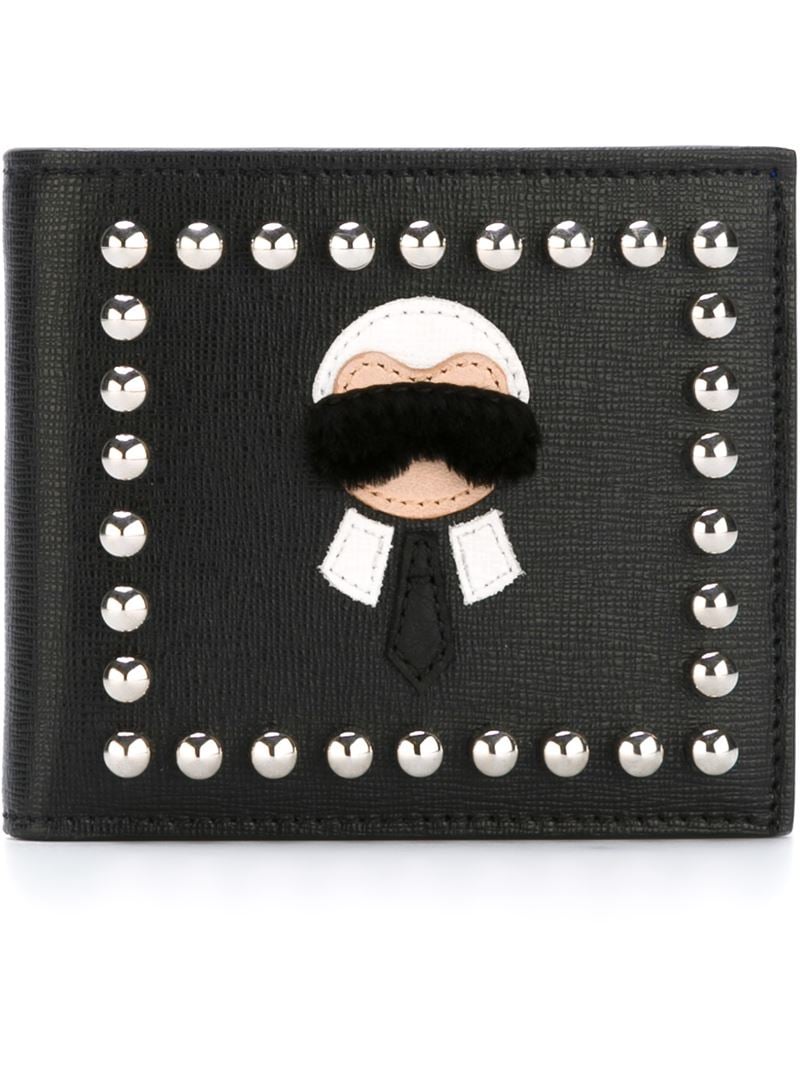 Fendi Karlito Billfold Wallet In Black For Men Lyst