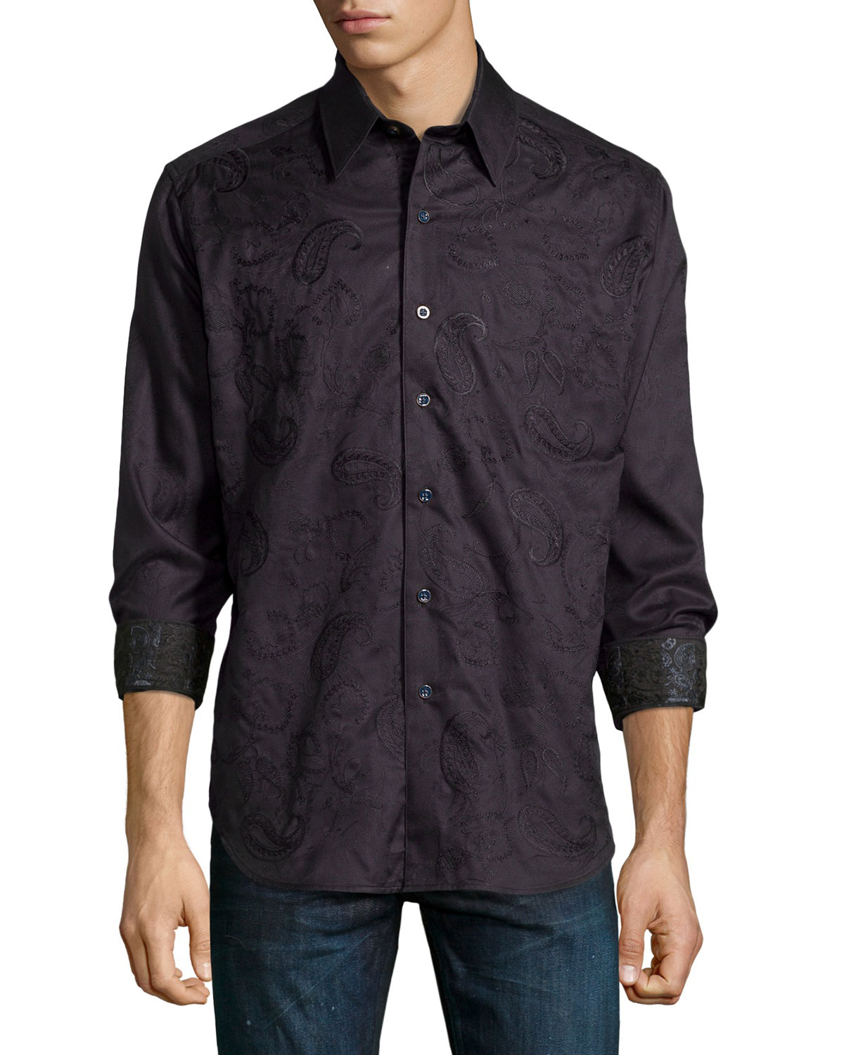 Robert graham Classic Fit Westport Paisley-embroidered Sport Shirt in ...