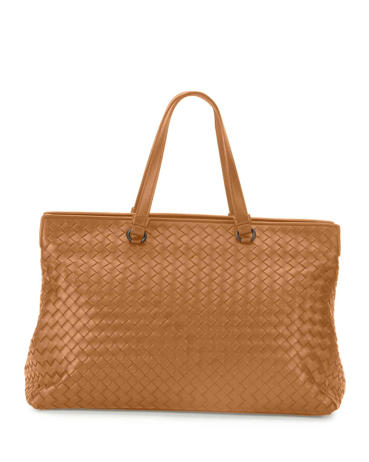 Bottega Intrecciato Large Accordion Tote Bag in Brown (CAMEL) Lyst