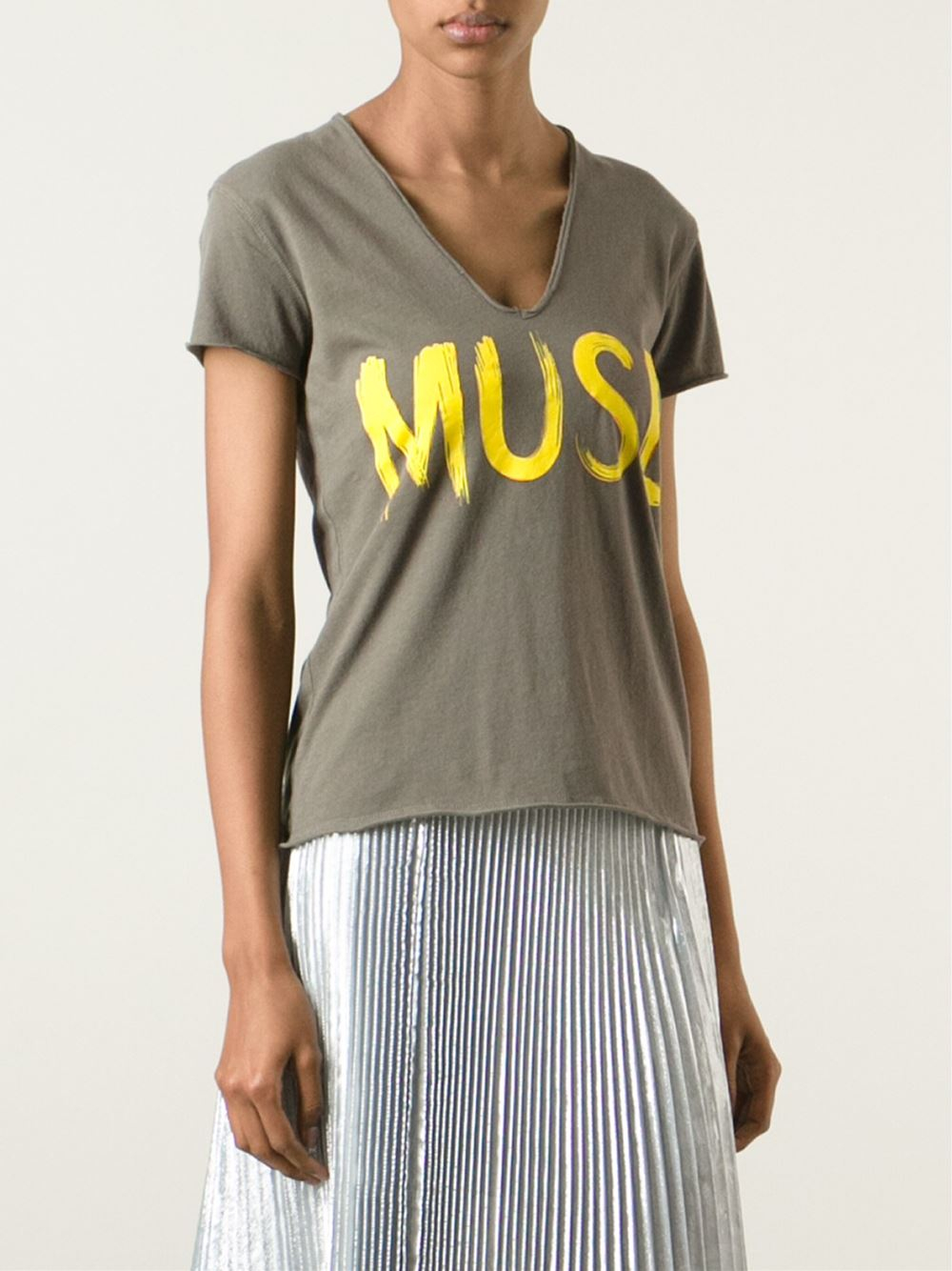 Lyst - Zadig & Voltaire 'Muse' Print T-Shirt in Green