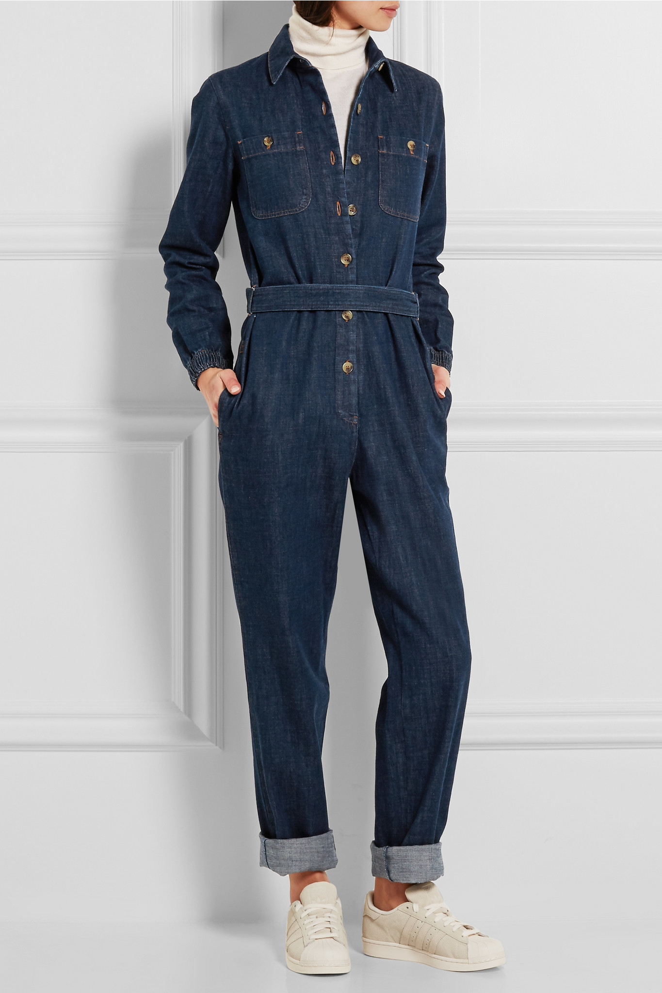 Ameri VINTAGE - アメリビンテージ V NECK DENIM JUMPSUITの+spbgp44.ru