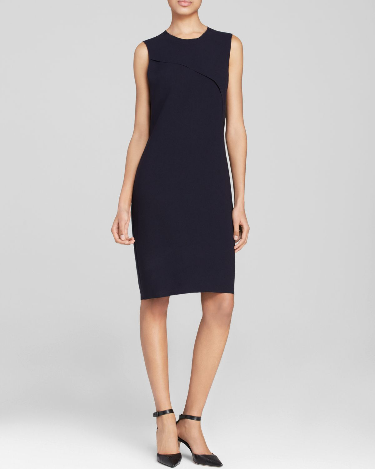 Lyst - Elie Tahari Deena Sleeveless Sheath Dress in Blue