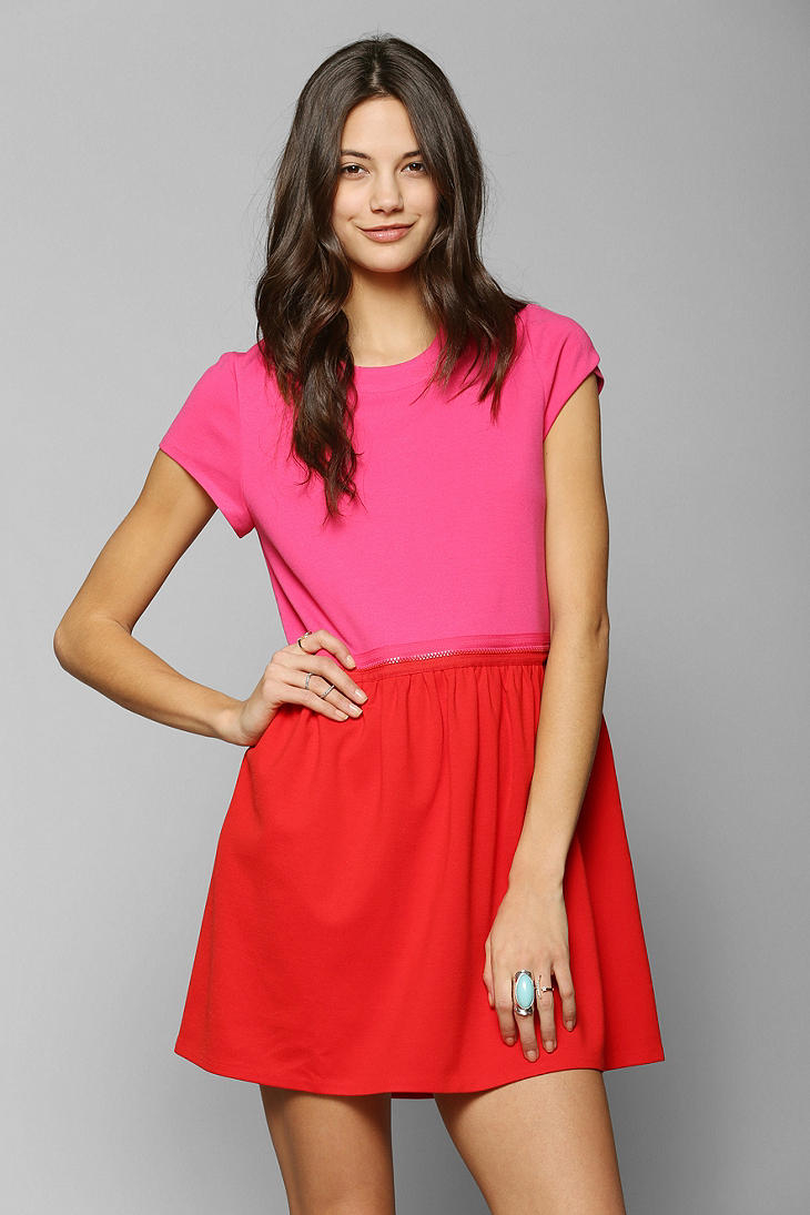 Lyst - Urban Outfitters Cooperative Zip Away Convertible Babydoll Dress