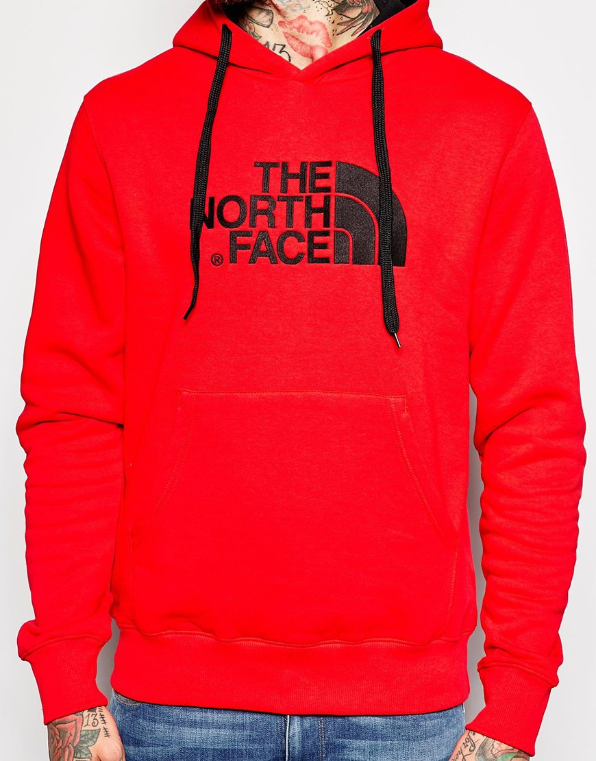 Lyst - The North Face Hoodie With Tnf Logo in Red for Men