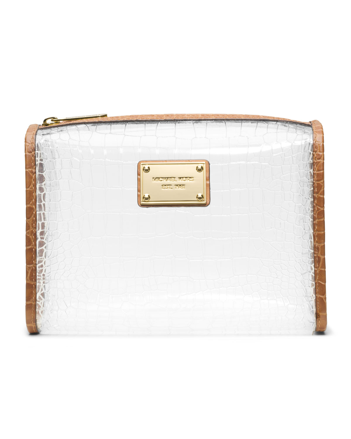 Lyst - Michael Kors Michael Large Nora Clear Cosmetic Bag