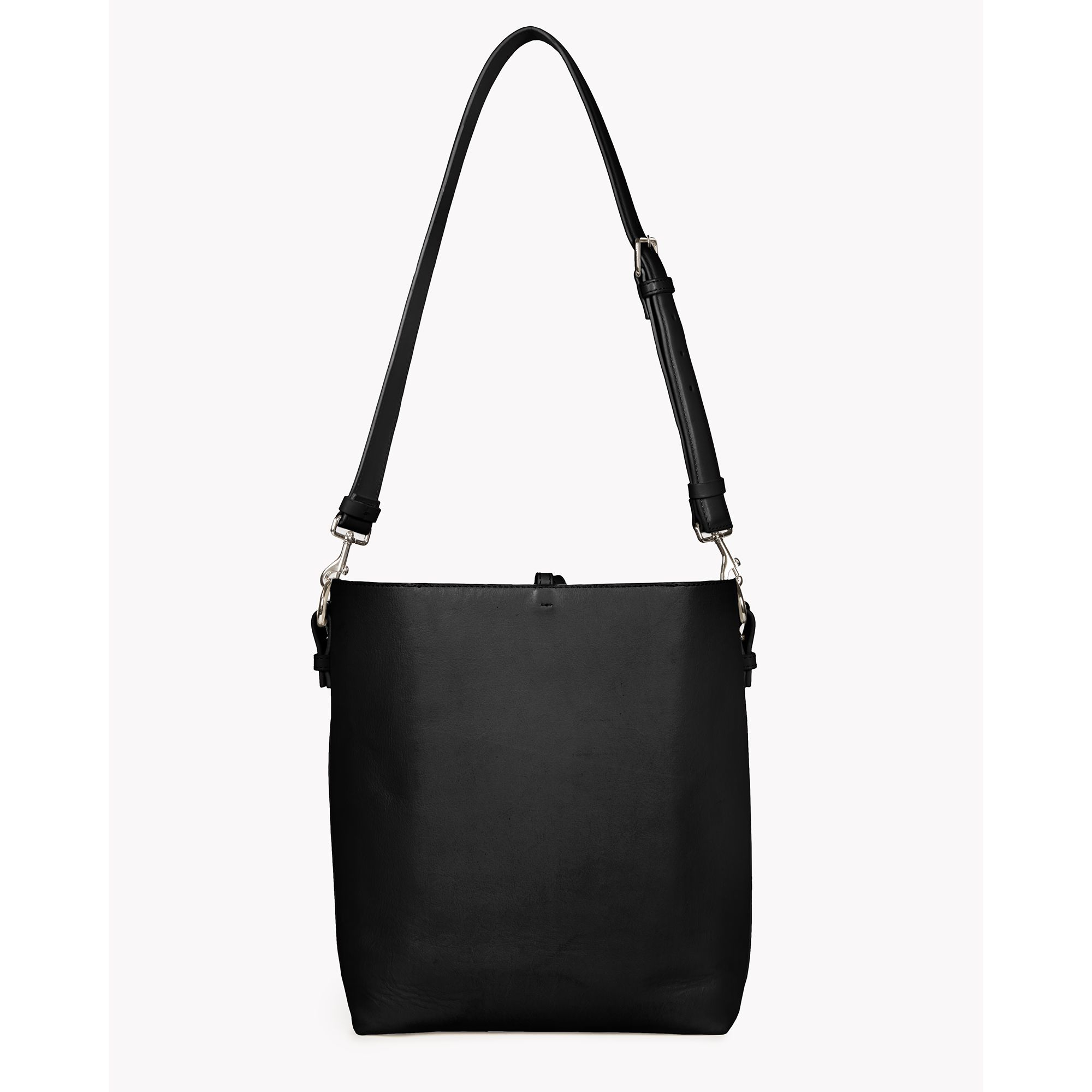 Lyst Theory Small Bucket Bag In Linden Leather in Black