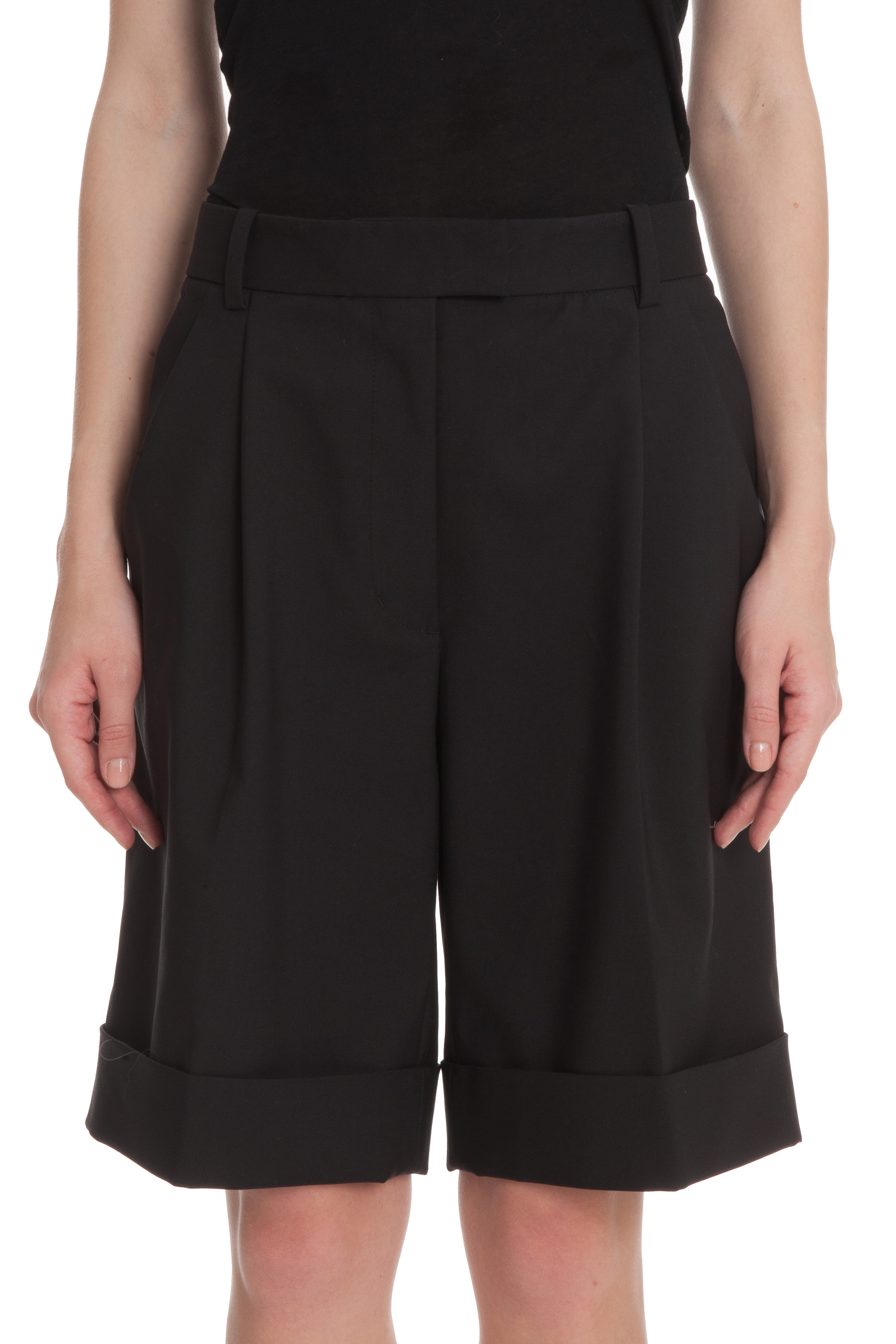 Lyst - 3.1 phillip lim Pleated Bermuda Shorts in Black