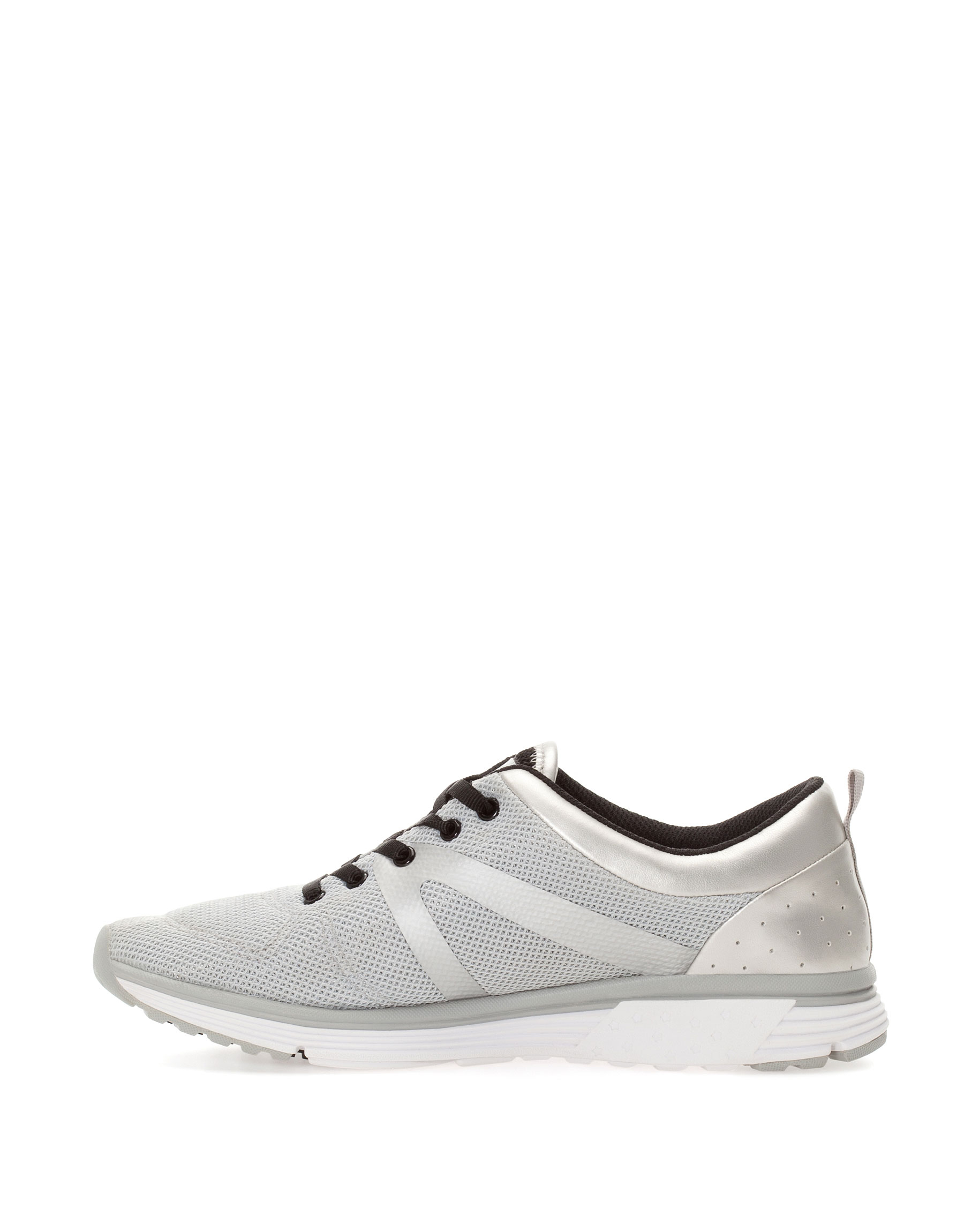 Pull&bear Combined Jogging Shoes in Silver | Lyst