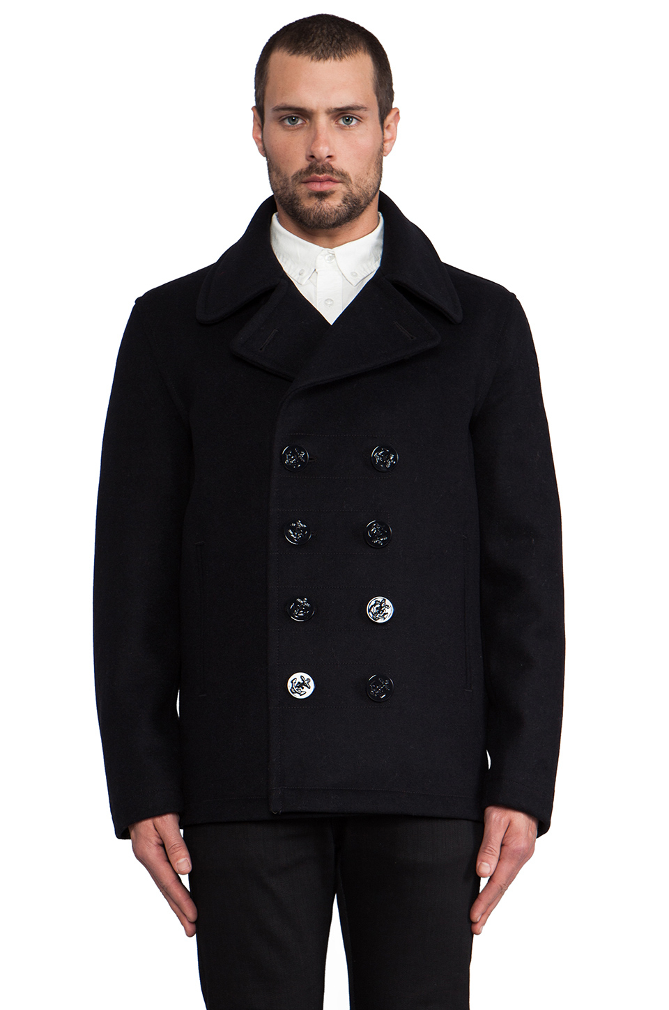 Spiewak Dugan Pea Coat in Blue for Men (Navy) | Lyst