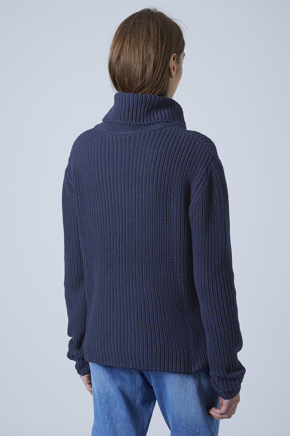 topshop-premium-cotton-roll-neck-jumper-by-boutique-navy-blue-in-blue