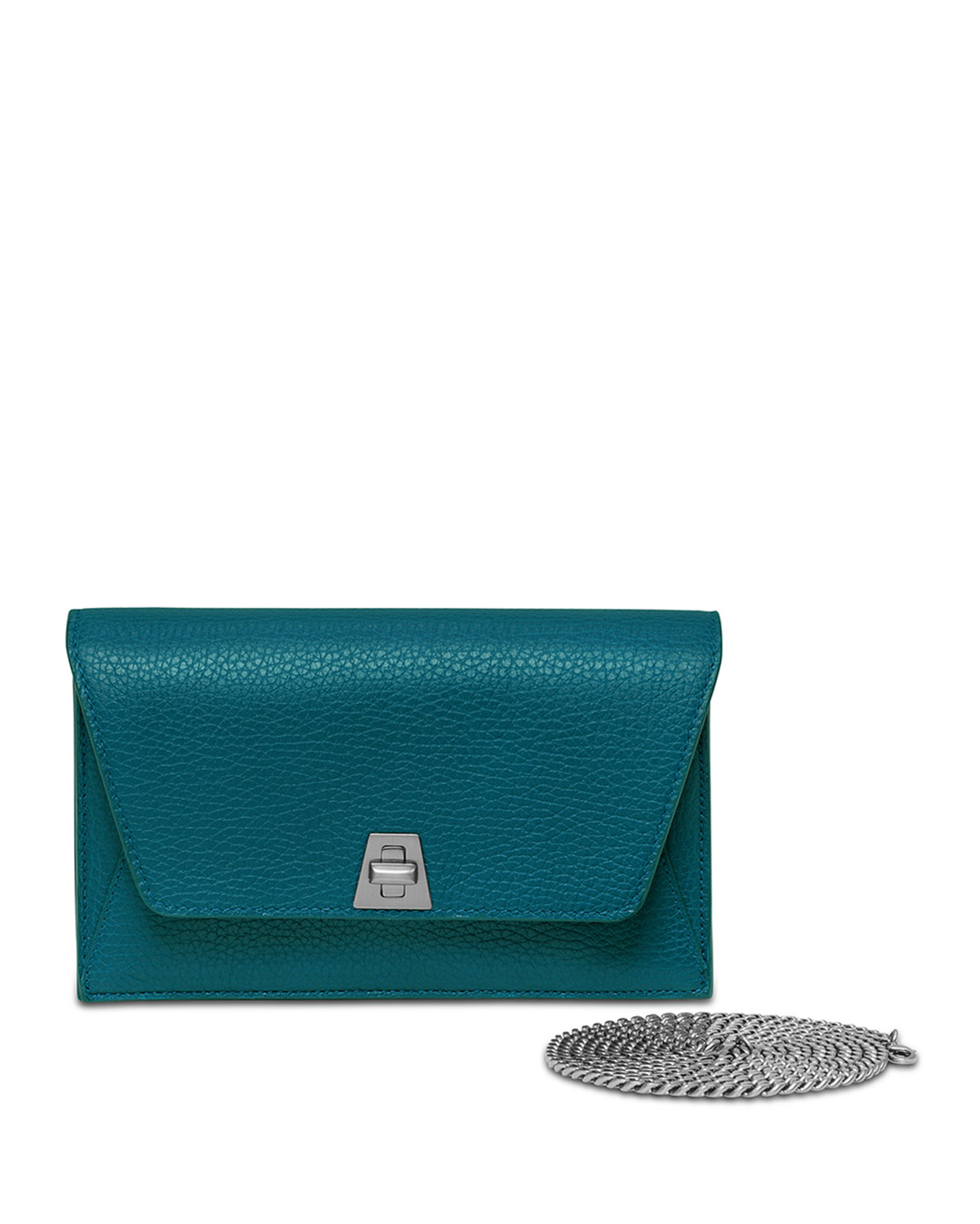 Lyst - Akris Anouk Leather Clutch Bag in Blue