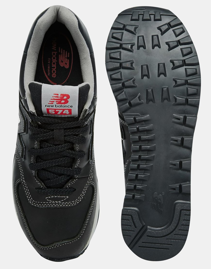 new balance 574 lux leather trainers new balance 574 lux leather trainers
