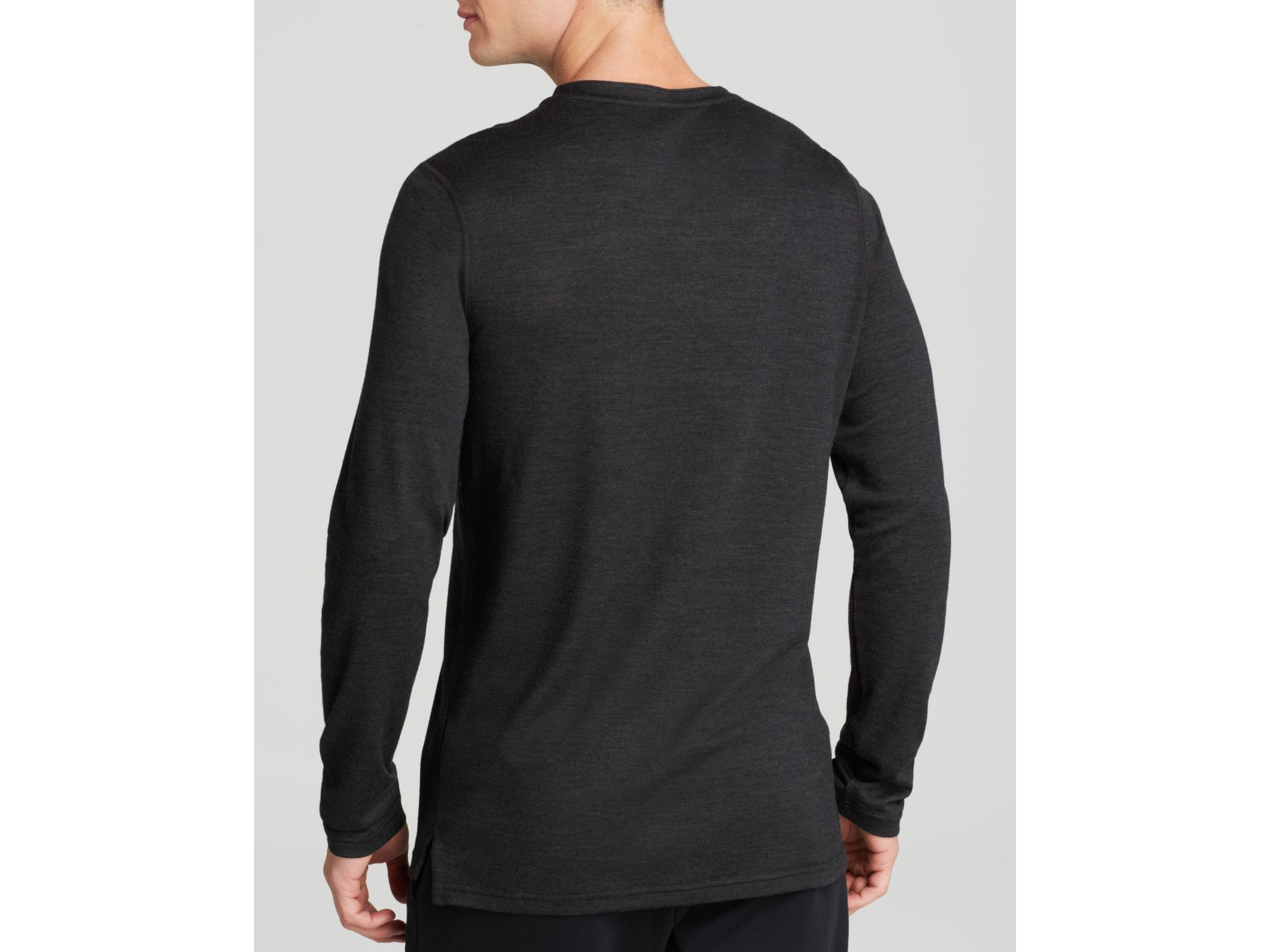 Lyst Nike Long Sleeve Henley in Black for Men