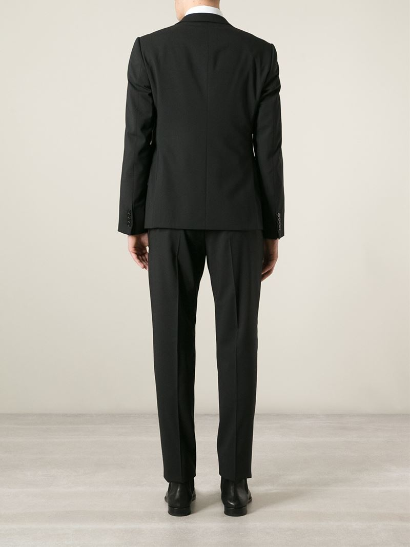 Emporio armani Formal Three Piece Suit in Black for Men | Lyst