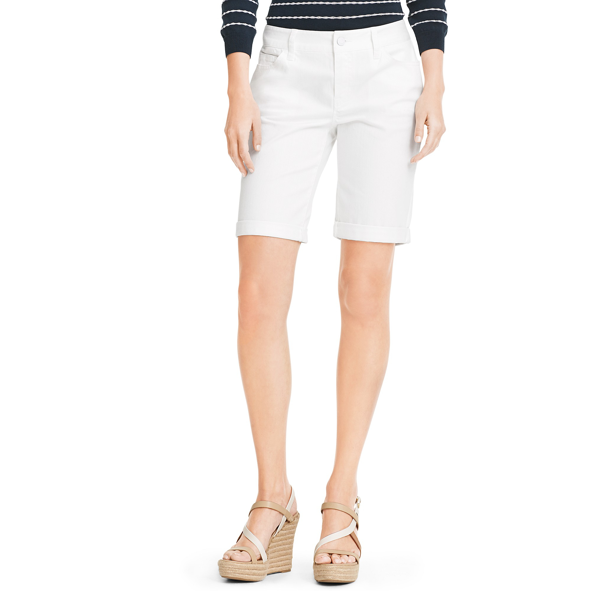 Tommy hilfiger Tailored Bermuda Short in White | Lyst