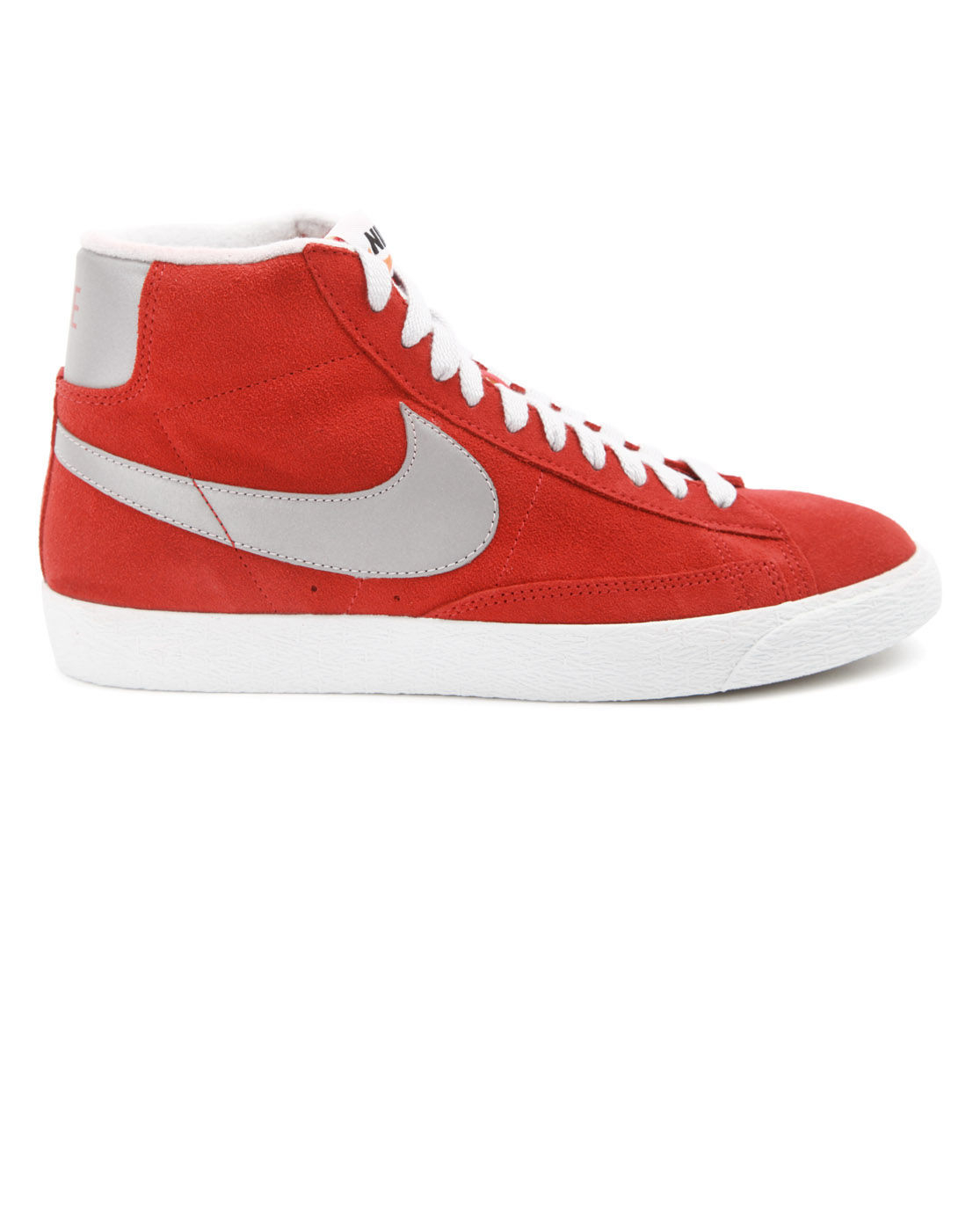 Nike Blazer Red Suede Sneakers with Silver Swoosh in Red for Men | Lyst