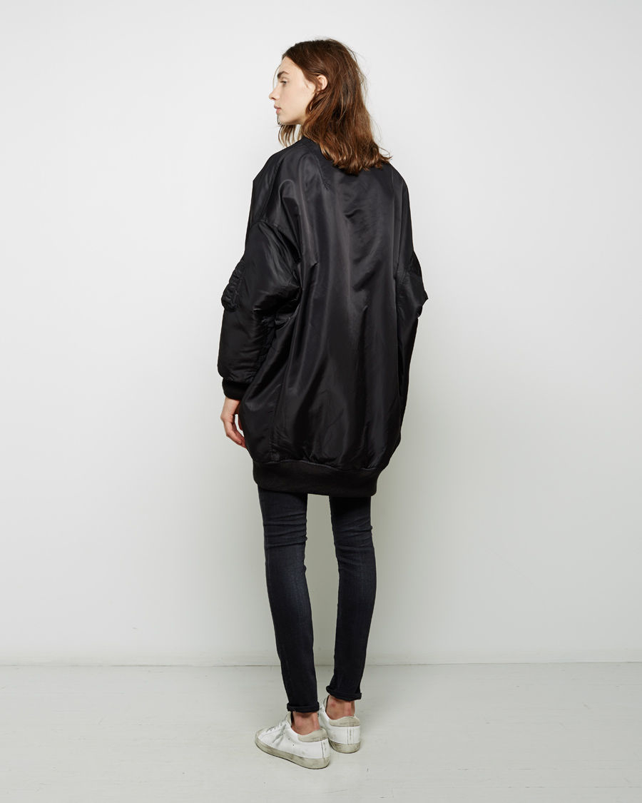 R13 iOversized Bomber Jacketi in Black Lyst