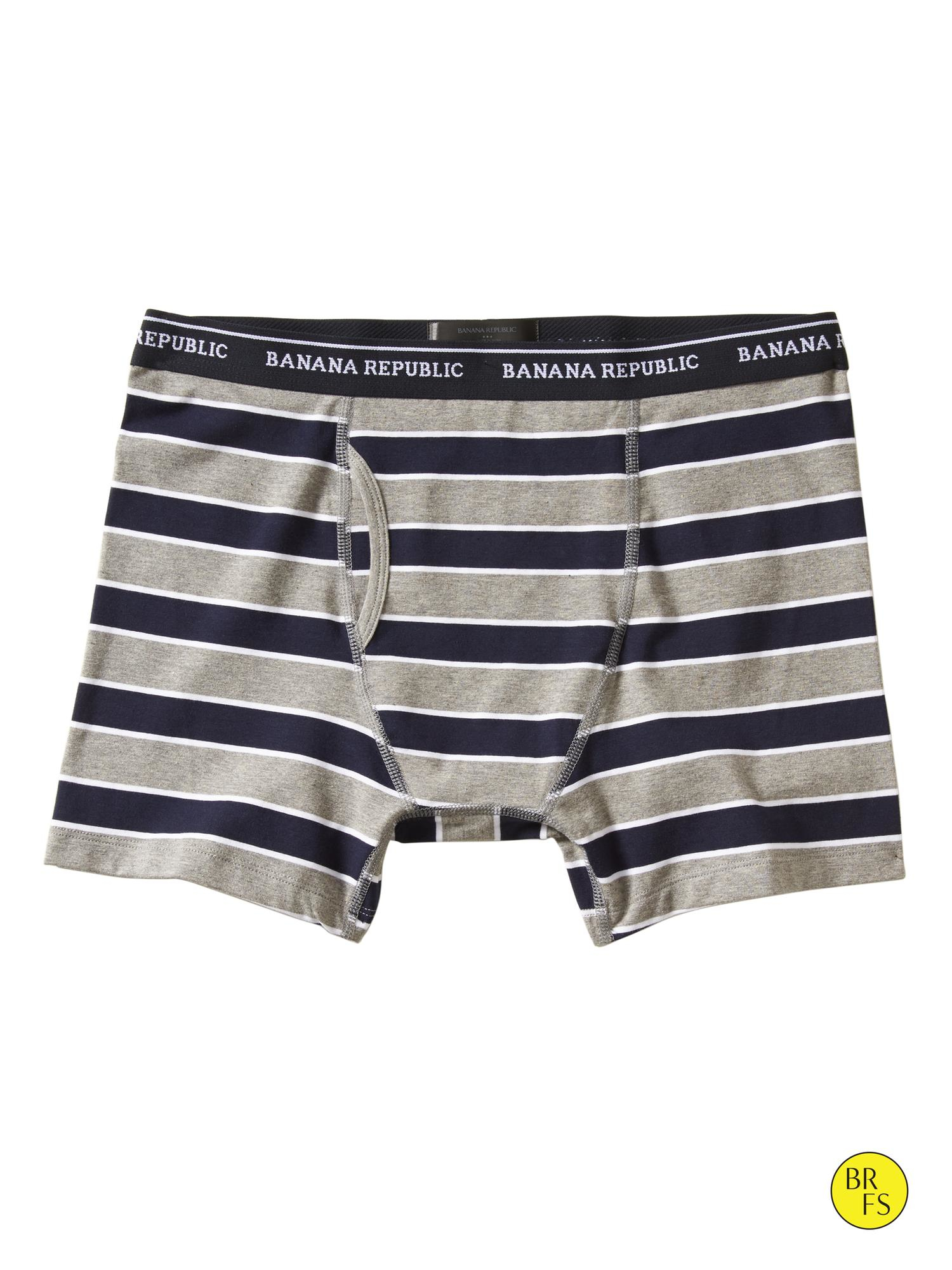 Lyst Banana Republic Factory Thickstripe Boxer Brief in Gray for Men