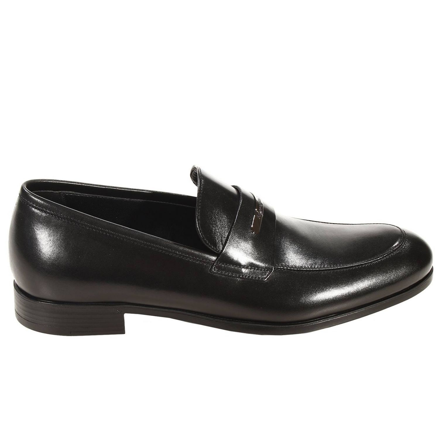 Ermenegildo zegna Loafer Leather Rubber Sole in Black for Men | Lyst