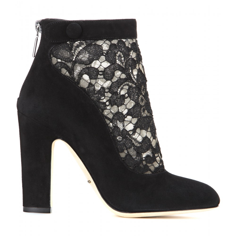 dolce gabbana lace up boots