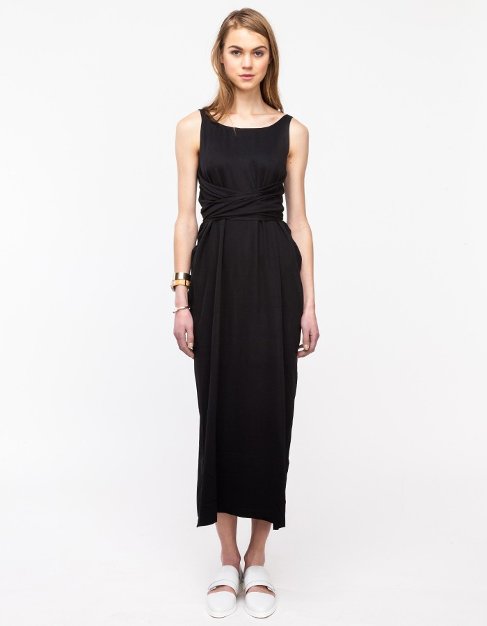 Lyst Shaina Mote Tie Dress In Black Gallery