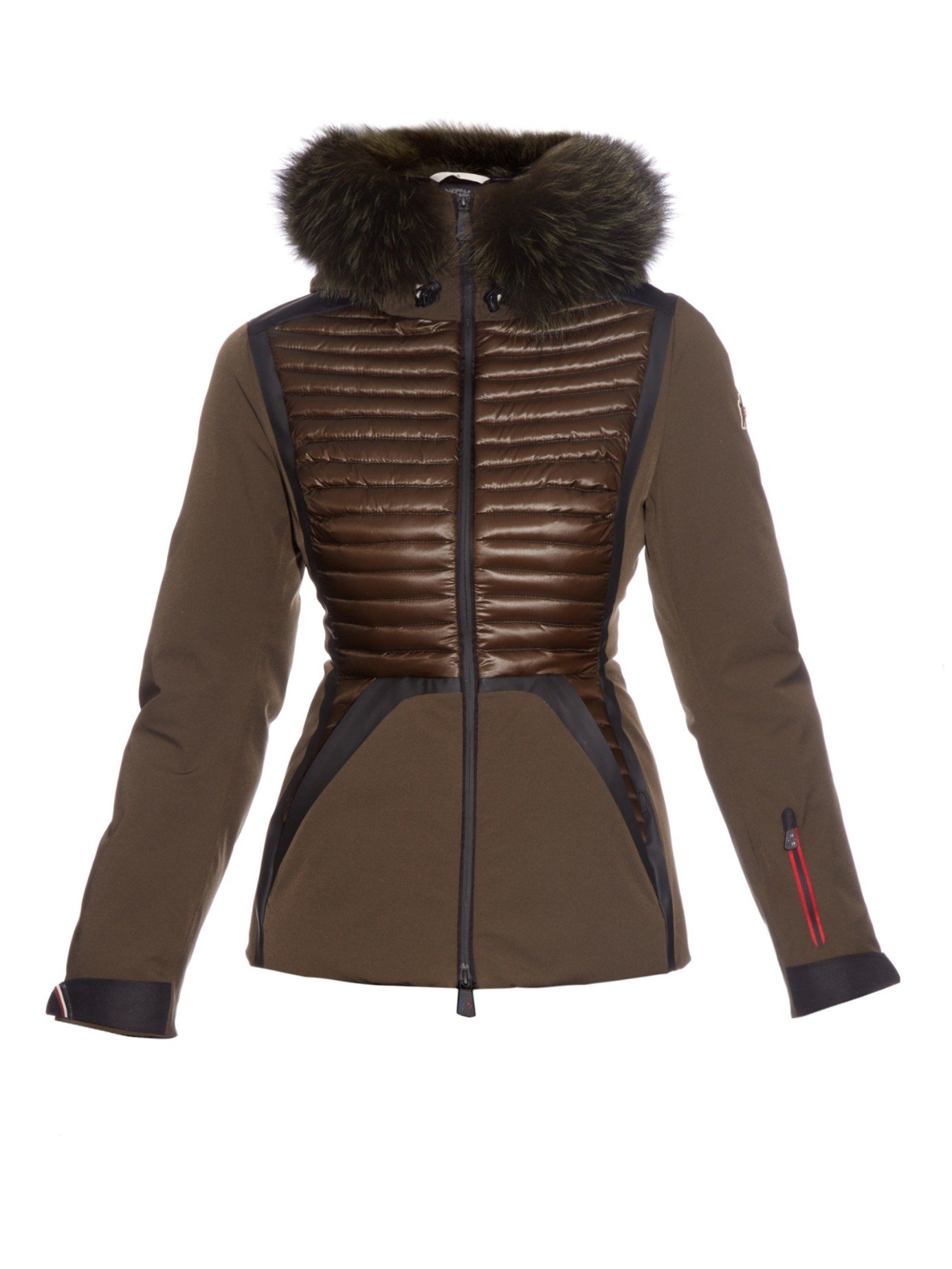 Moncler grenoble Kuna Fox Furtrim Quilteddown Ski Jacket in Green Lyst
