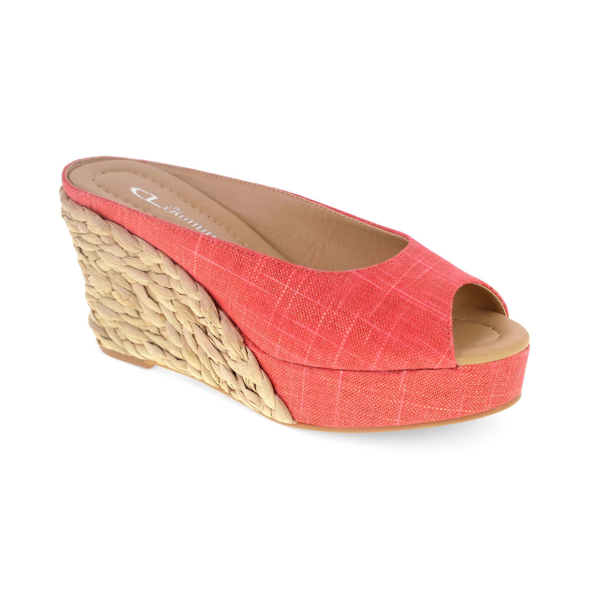 Chinese Laundry Cl By Laundry Daysie Wedge Sandals in Red (Coral Linen ...