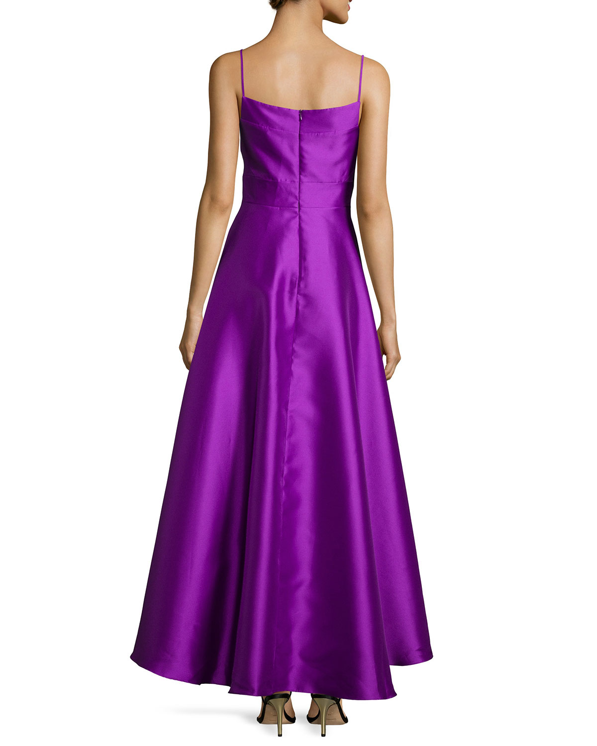 Lyst Black Halo Spaghetti Strap Sweetheart Highlow Dress in Purple