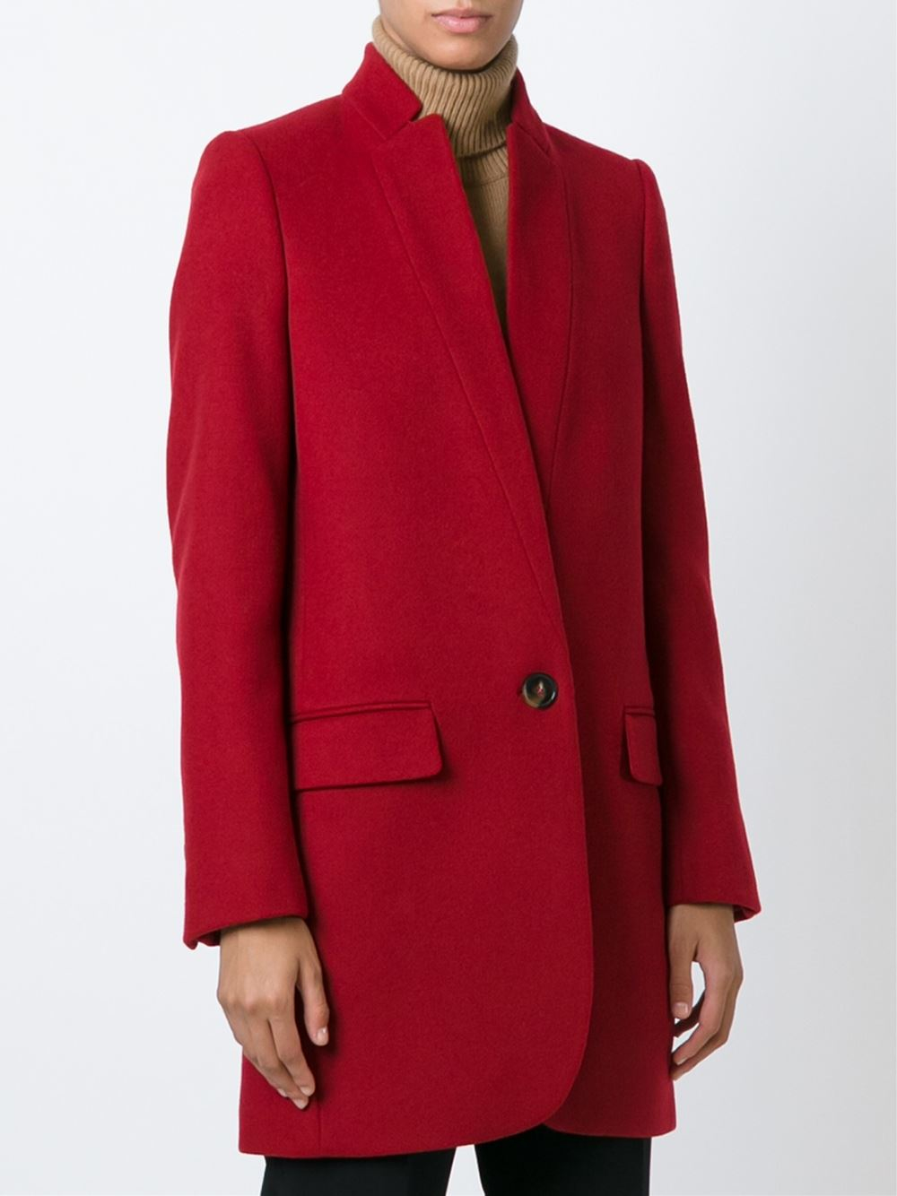 Stella mccartney 'bryce' Coat in Red | Lyst