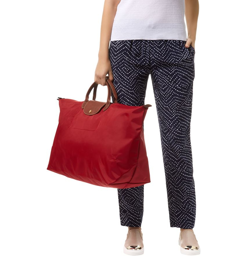 Longchamp Le Pliage Extra Large Travel Bag In Red Lyst Gallery