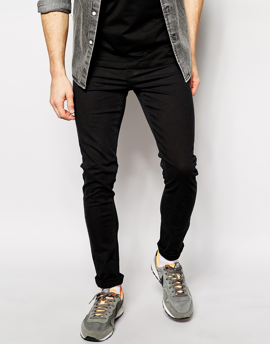 Cheap monday Tight Skinny Jeans In Very Black in Black for Men | Lyst