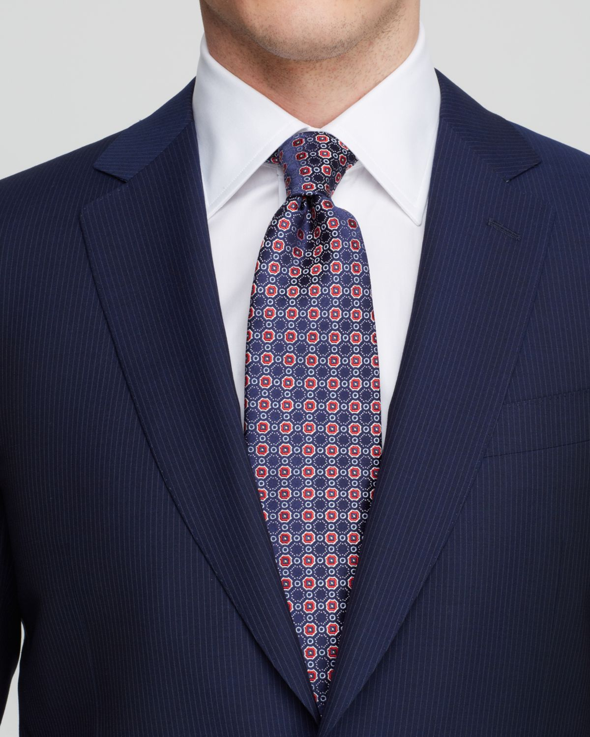 Lyst Canali Firenze Narrow Pinstripe Suit Classic Fit in Blue for Men