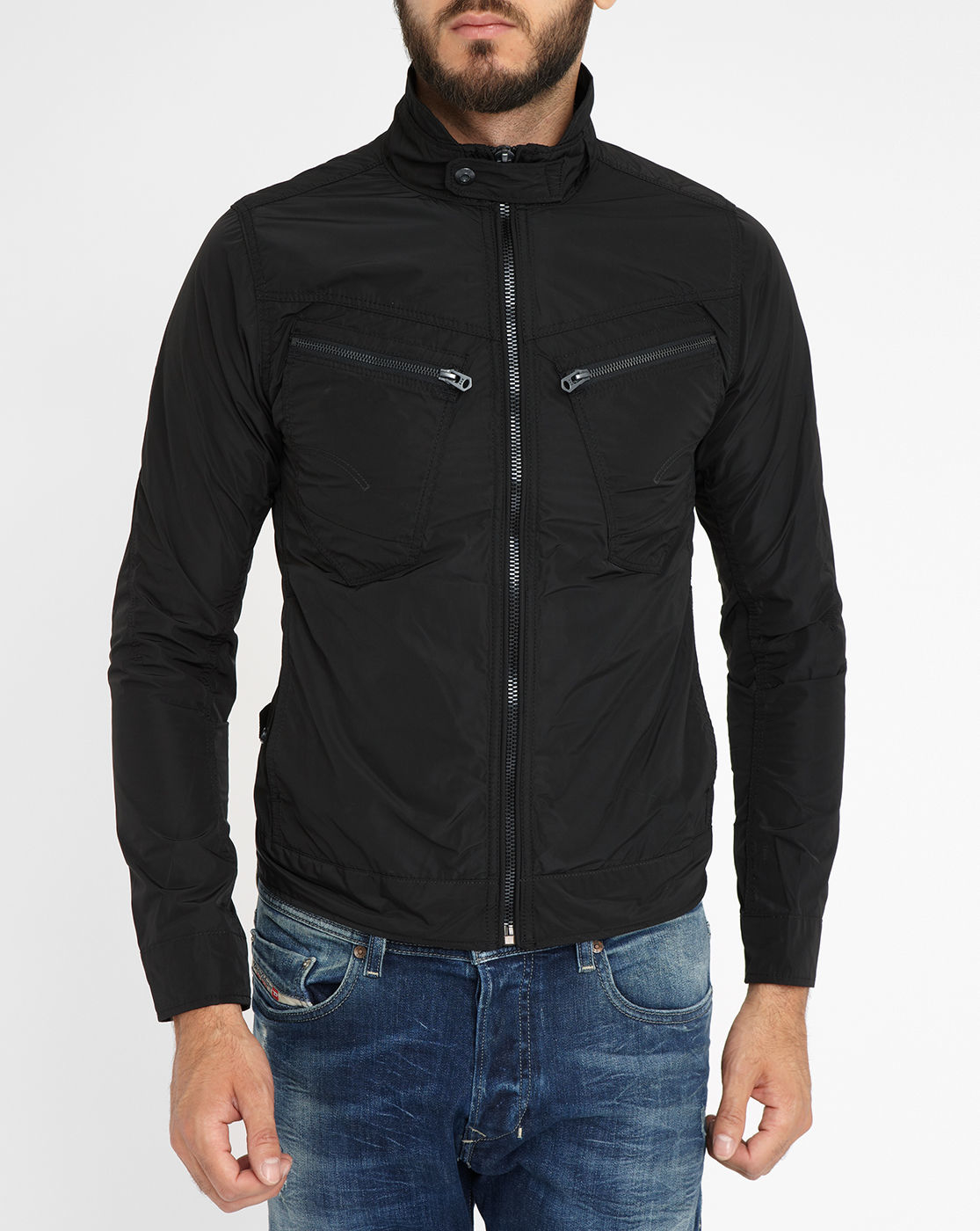 g-star-raw-black-arc-zip-3d-slim-fit-jacket-in-black-for-men-lyst