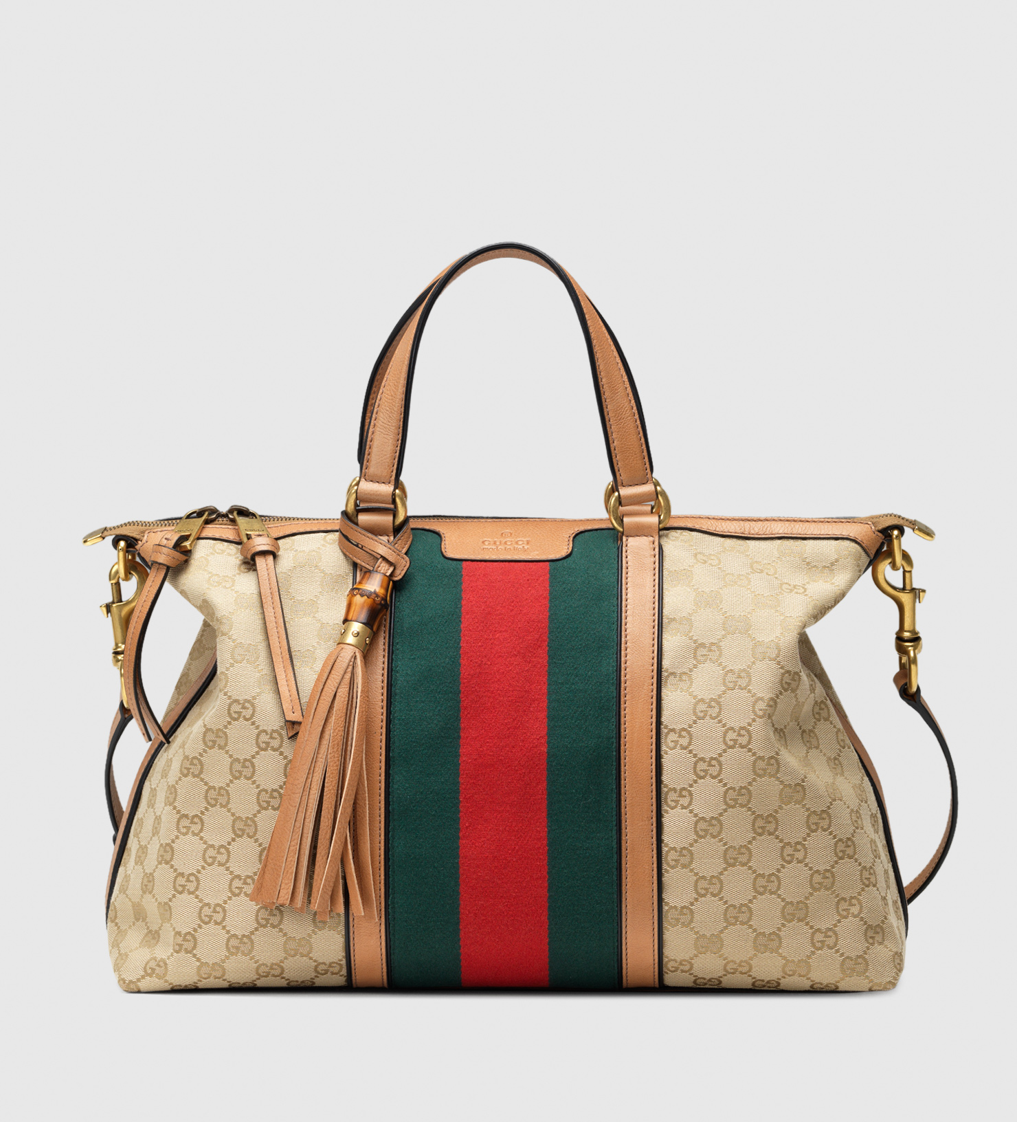 Lyst Gucci Rania Original Gg Canvas Top Handle Bag In Blue Gallery