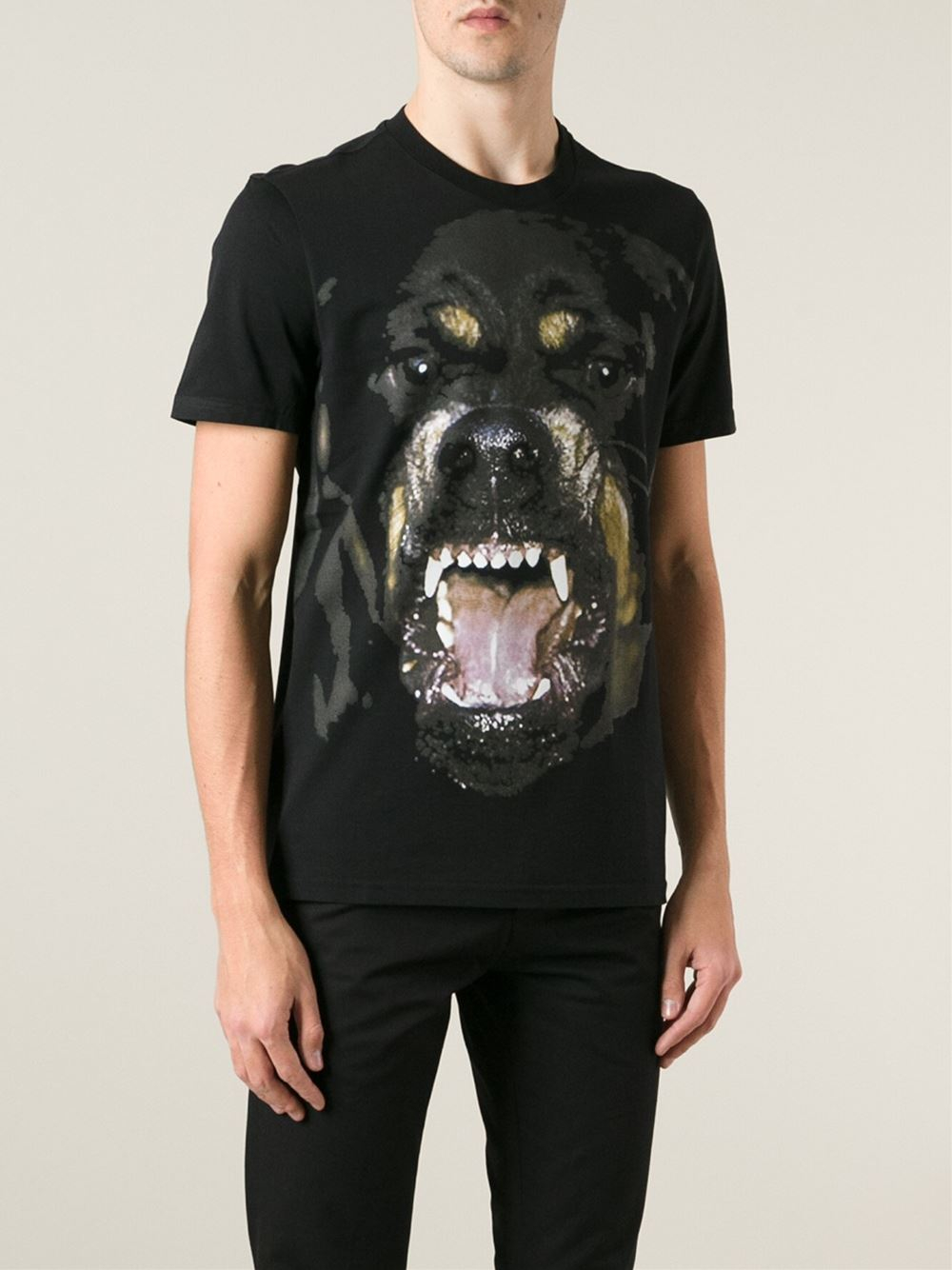Lyst - Givenchy Rottweiler Cotton T-Shirt in Black for Men