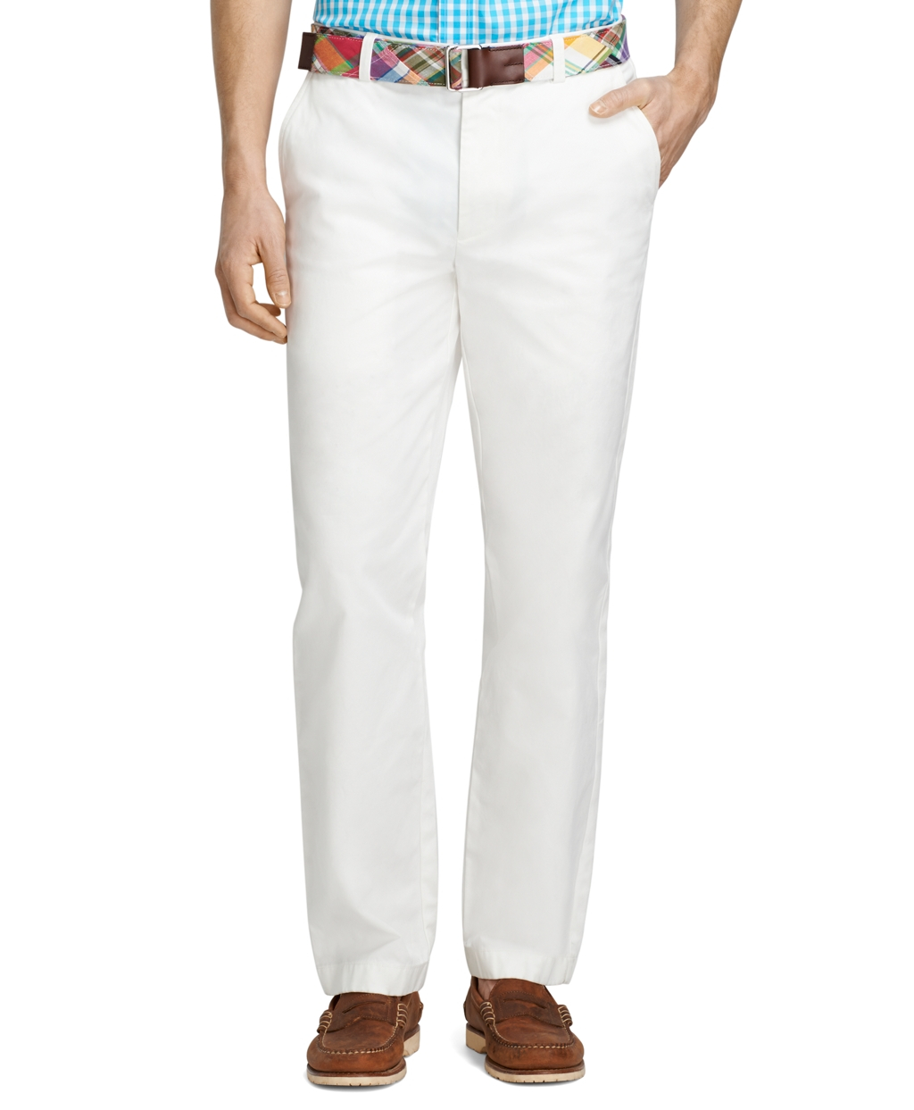 Lyst - Brooks Brothers Clark Fit Garment-dyed Chinos in White for Men