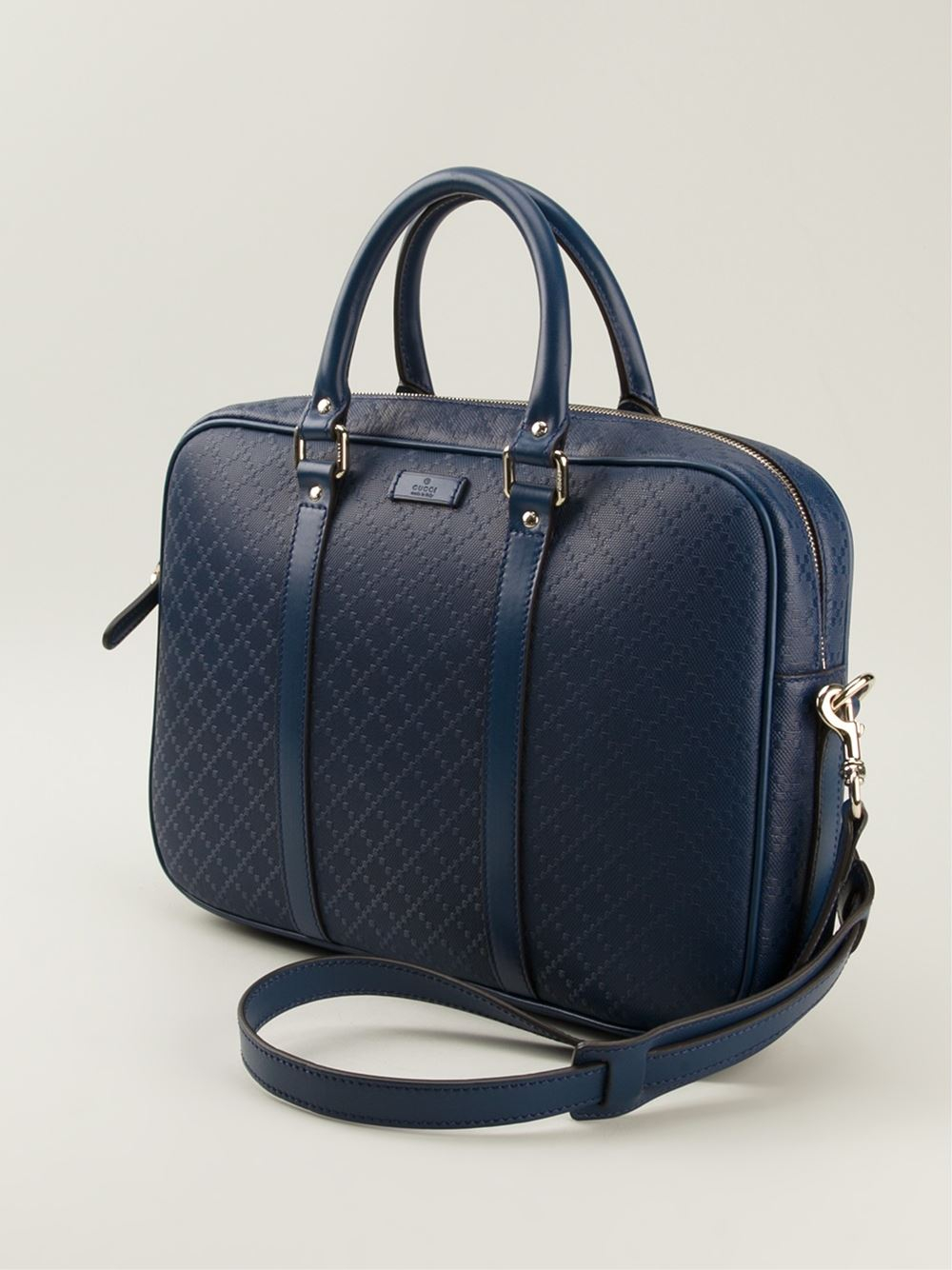 Lyst - Gucci Diamond Laptop Bag in Blue for Men