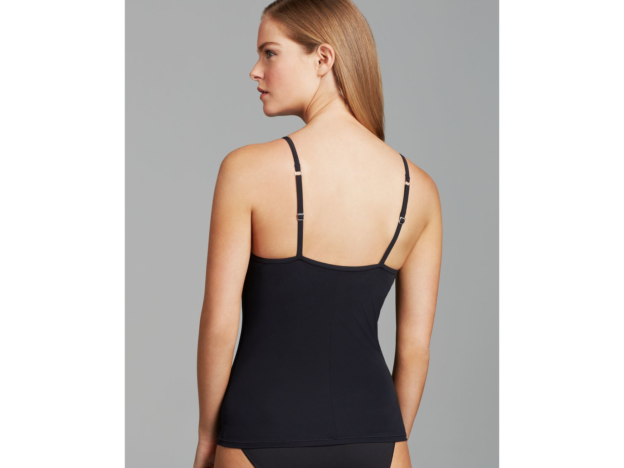 Hanro Allure Bra Cami in Black Lyst