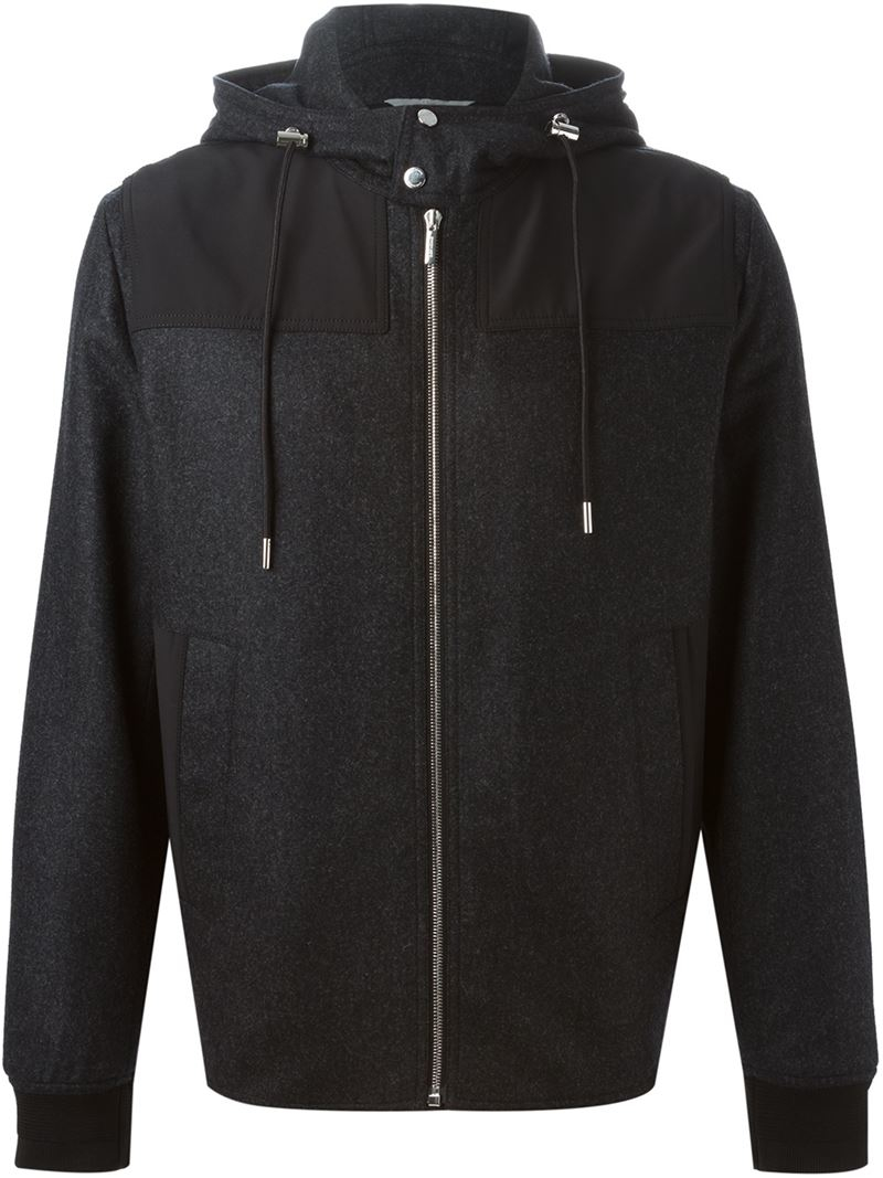 Lyst - Dior Homme Zipped Hooded Jacket in Gray for Men