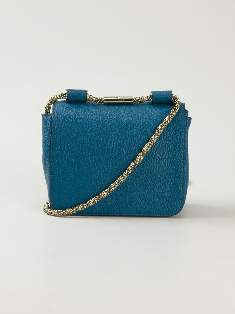 Chlo Elsie Cross Body Bag in Blue | Lyst  