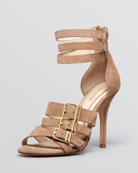 Pour La Victoire Open Toe Sandals Yuri High Heel in Brown (Cigar) | Lyst